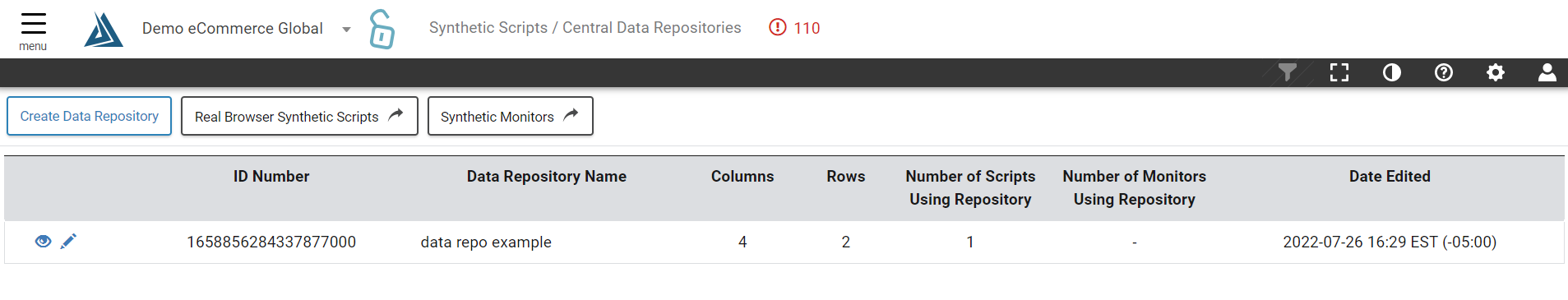 Data repositories